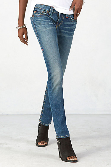 Женские джинсы True Religion винтажные "Скини" Stella 32 in core vintage интернет-магазин Fashion Jeans