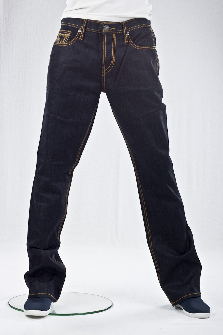 джинсы мужские MEK DENIM "широкие" Ahun Straight Button Fly