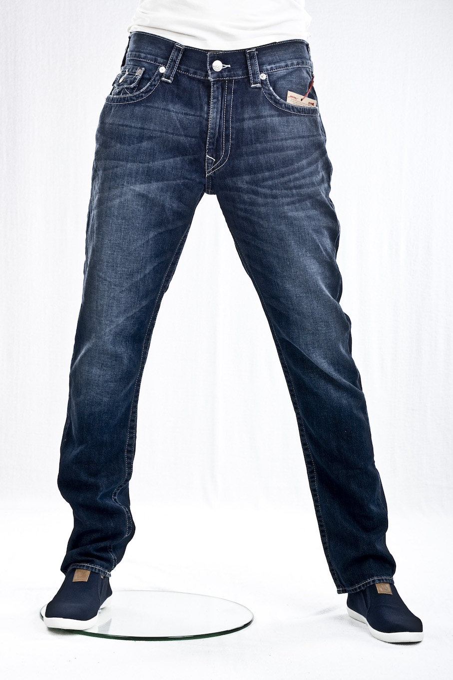 Мужские джинсы True Religion свободные Skinny-straight flap nateral sn