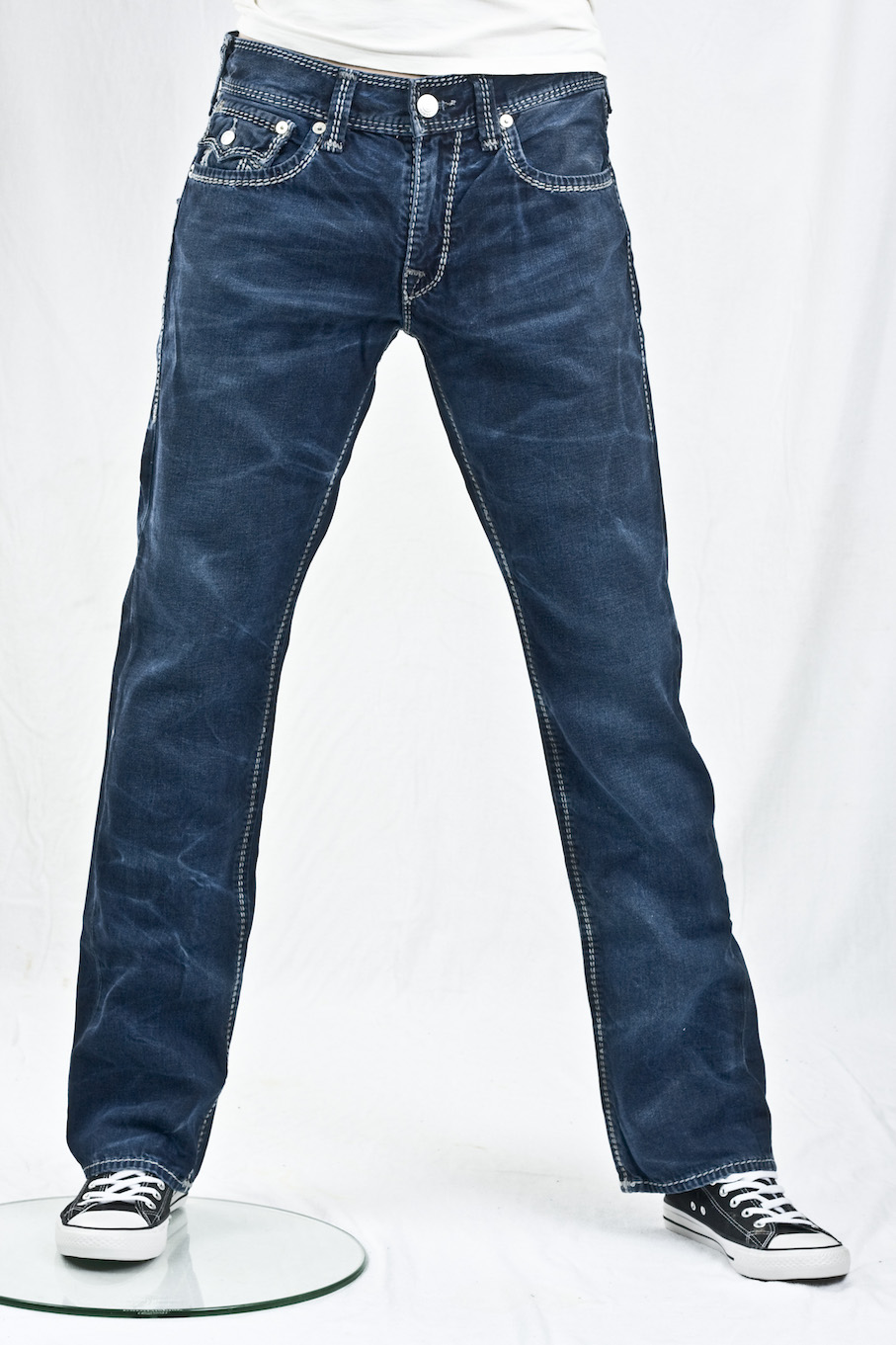 джинсы мужские True Religion широкие прямые straight flap nat mt