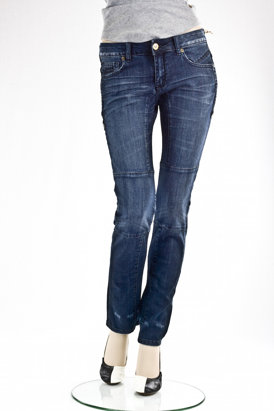 Женские джинсы Antik Denim "Скини" EVA LEATHER POKETS интернет-магазин Fashion Jeans