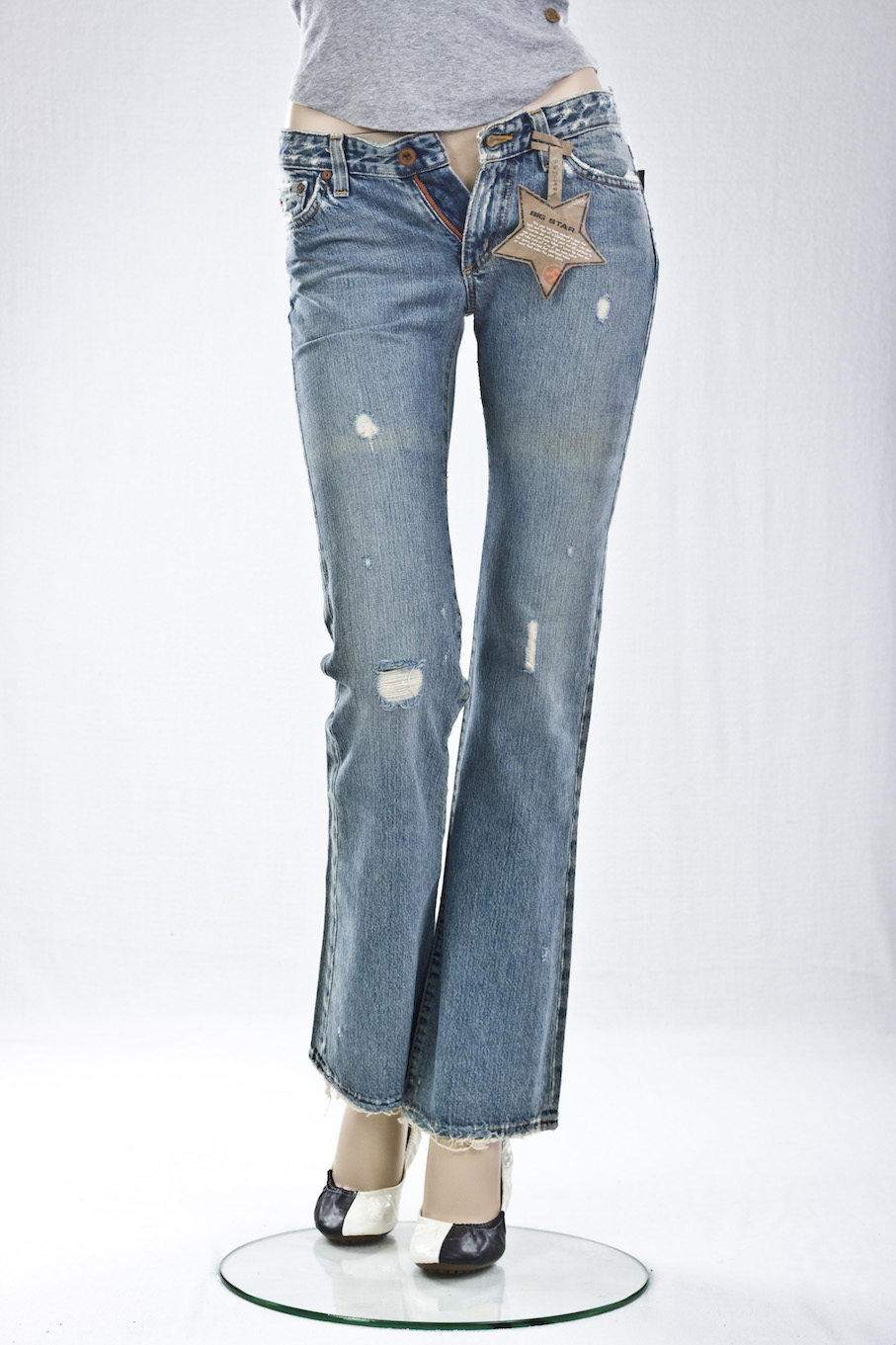 Женские джинсы Big Star "винтажные" BOOT CUT DISTRESSED интернет-магазин Fashion Jeans