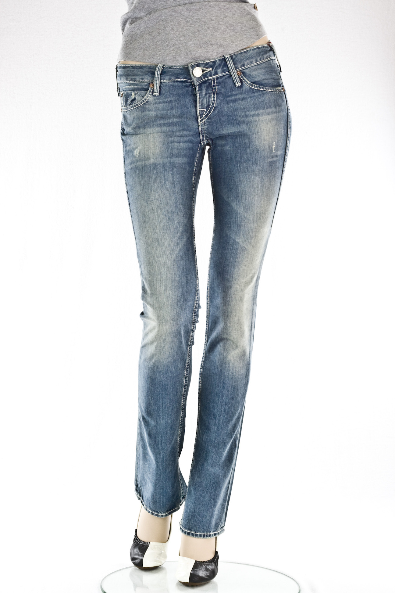 Женские джинсы True Religion "Прямые" STEALTH GINA интернет-магазин Fashion Jeans