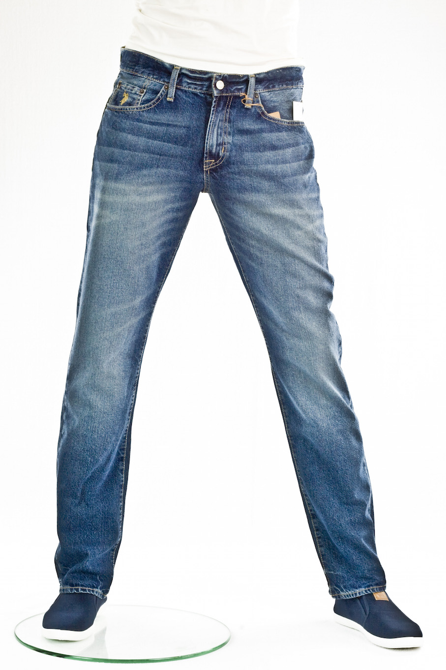 Мужские джинсы US Polo Assn. прямые Slim Straight Medium Wash