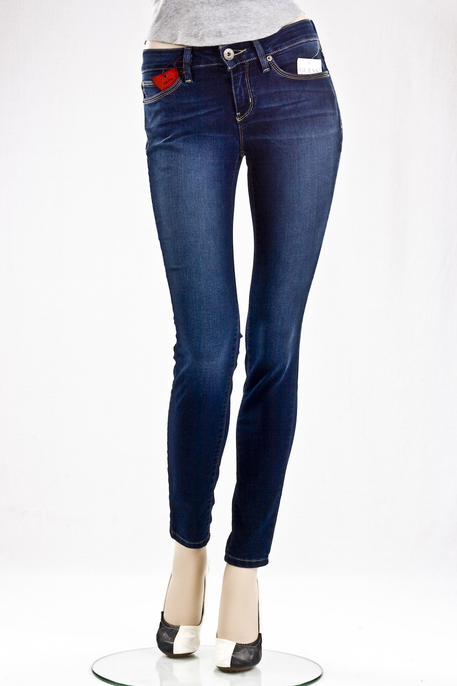 Женские джинсы GUESS "Скинни" Curvy Skinny Dark Wash интернет-магазин Fashion Jeans