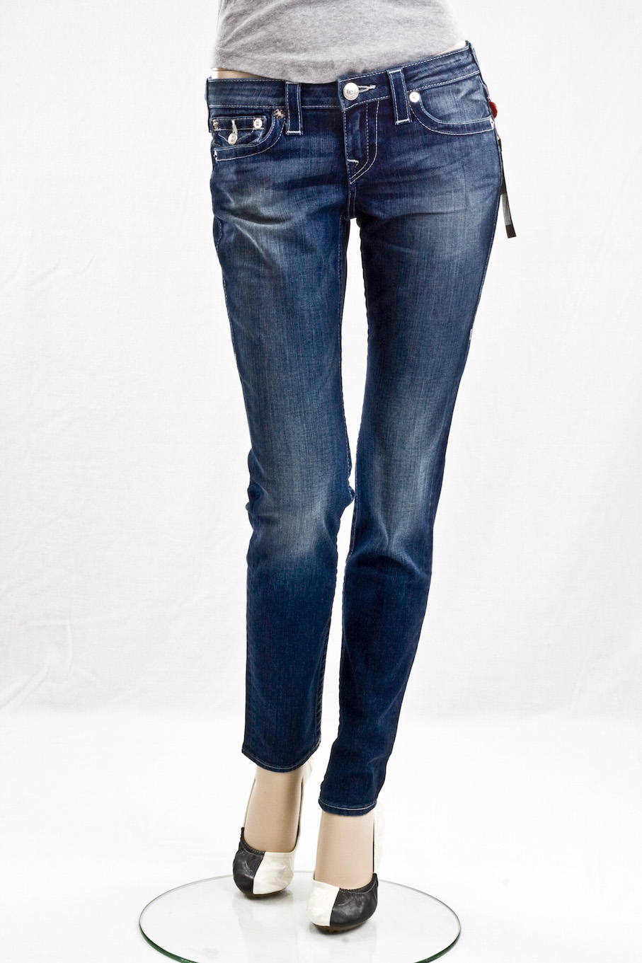 Женские джинсы True Religion "Скини" Skinny wflaps natural snn интернет-магазин Fashion Jeans