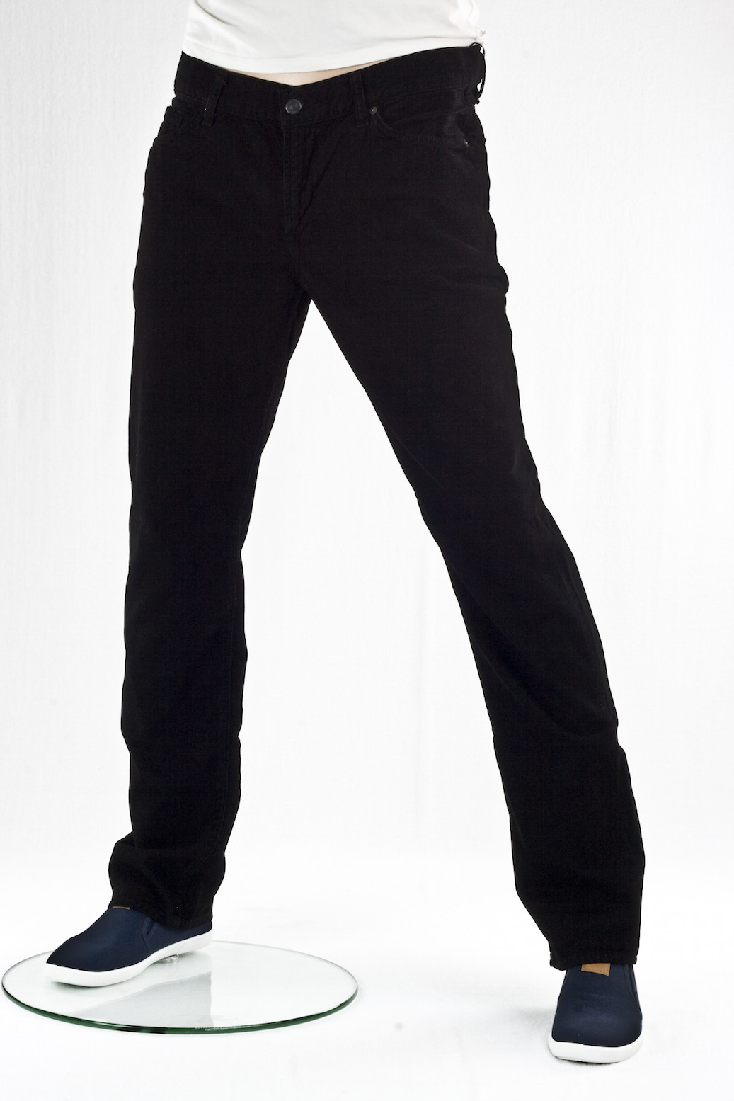 джинсы мужские 7 for all Mankind вельветовые свободные Black velvet lean